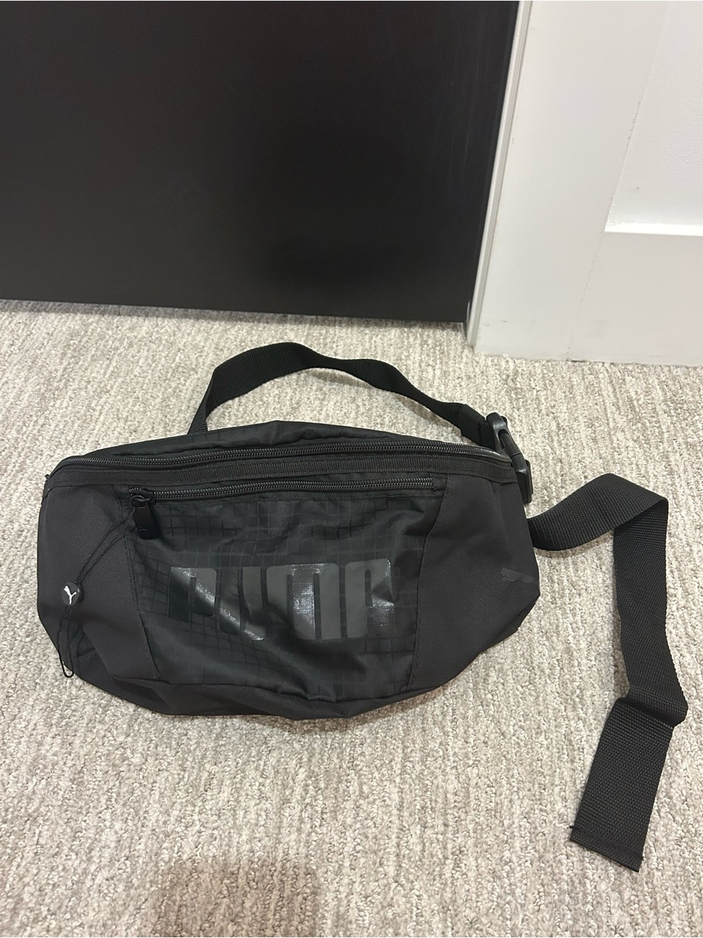 Puma Black Belt Bag with Subtle Logo
